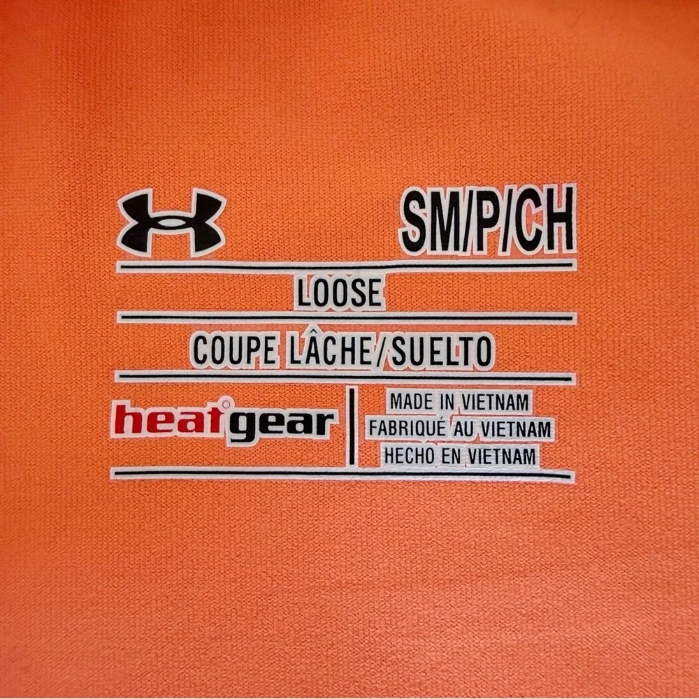 Under Armour Houston Astros MLB T-Shirt Mens Size Small Orange Baseball Fan Gear